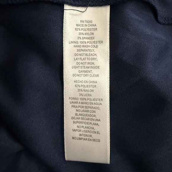 ALEX EVENINGS Scallop Detail Lace Navy Curvy Dress, NEW! Size 20W - Picture 9 of 9